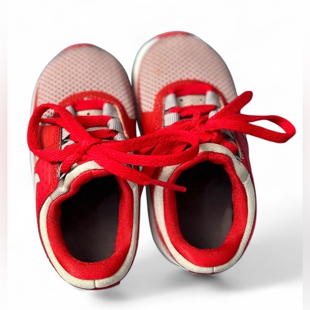 Nike Kids Air Max Zero Essential Toddler 6 Red & White Slip-on Sneakers NWOB - Picture 9 of 11
